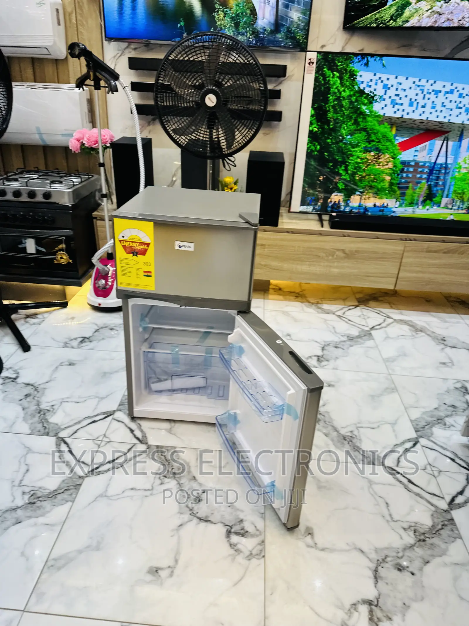 Eco Friendly Refrigerator Table Top Double Door Pearl 10T