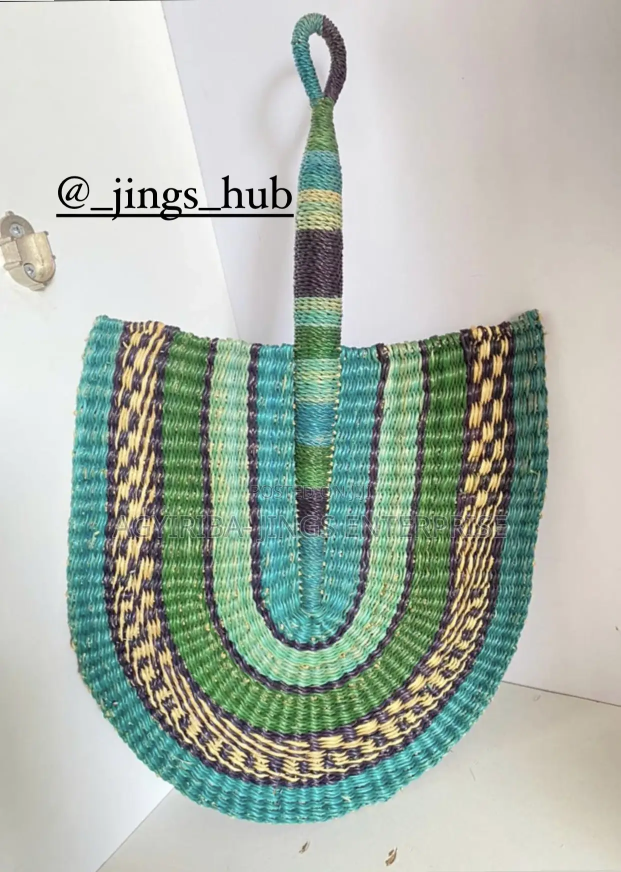Bolga Handwoven Bridal Fan