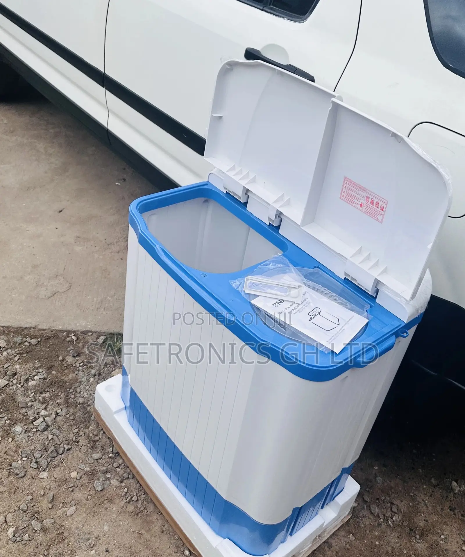 Washingmachine Blue/White 7kg Semiautomatic Topload Nasco 
