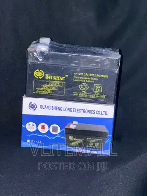 12V 1.3AH Rechargeable Sealed Lead-Acid Battery