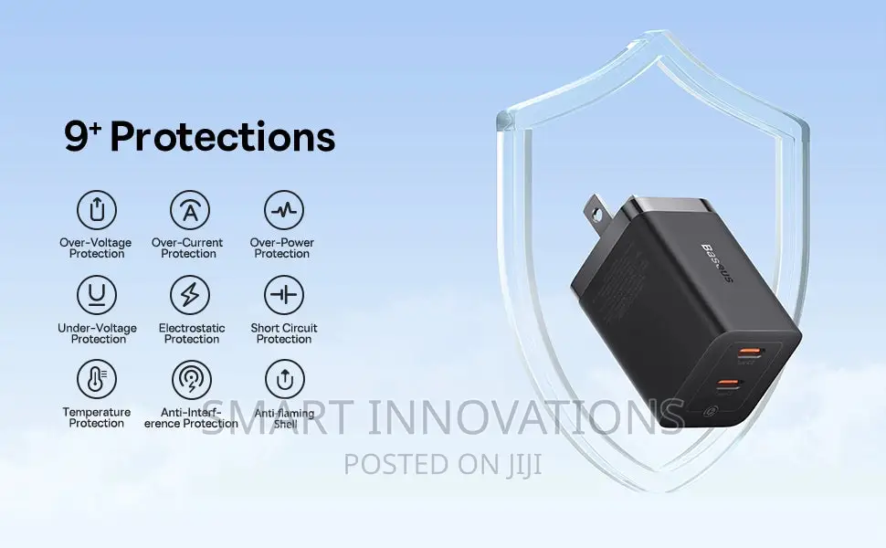 Baseus Gan5 Pro Dual USB-C Fast Charger 40W