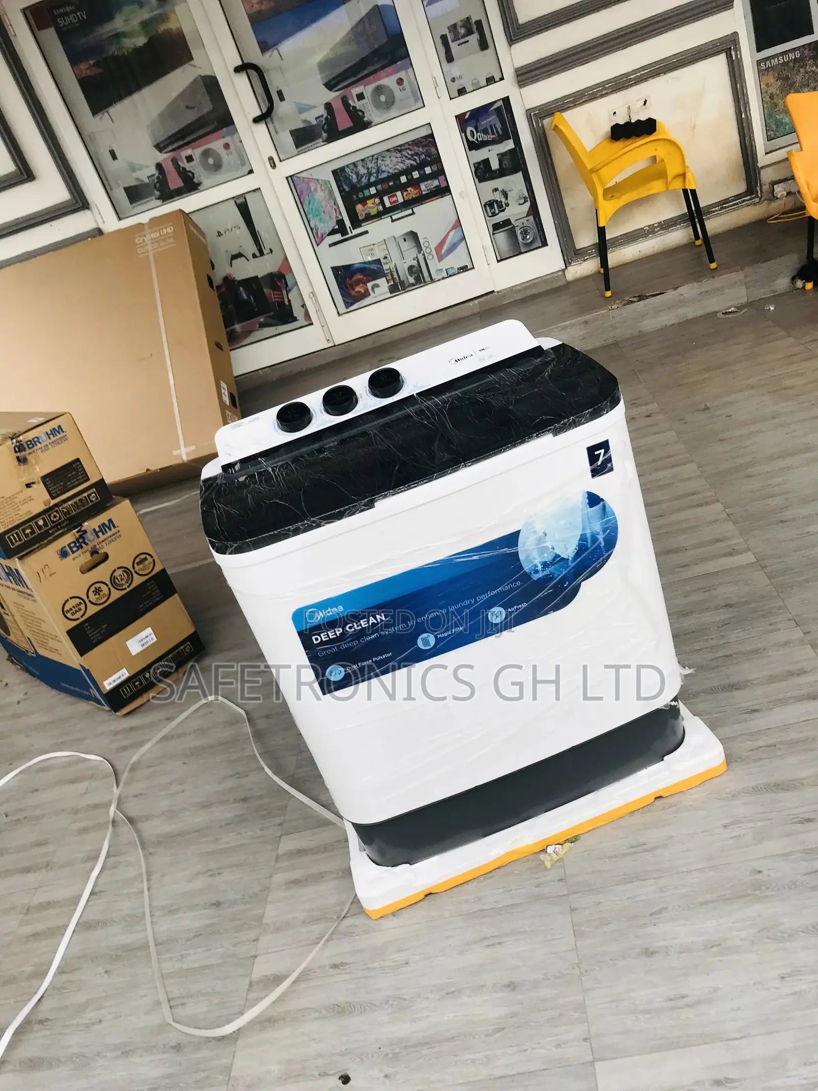 Washingmachine Topload Semiautomatic Midea 7kg  Electric