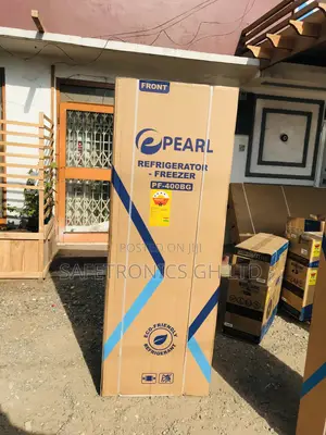 Pearl Doubledoor Bottomfreezer 309L PF-400BG Glass Black