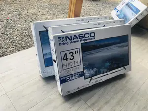 Black Nasco 43 Inches Digital Satelliet Glossy LED Tv 