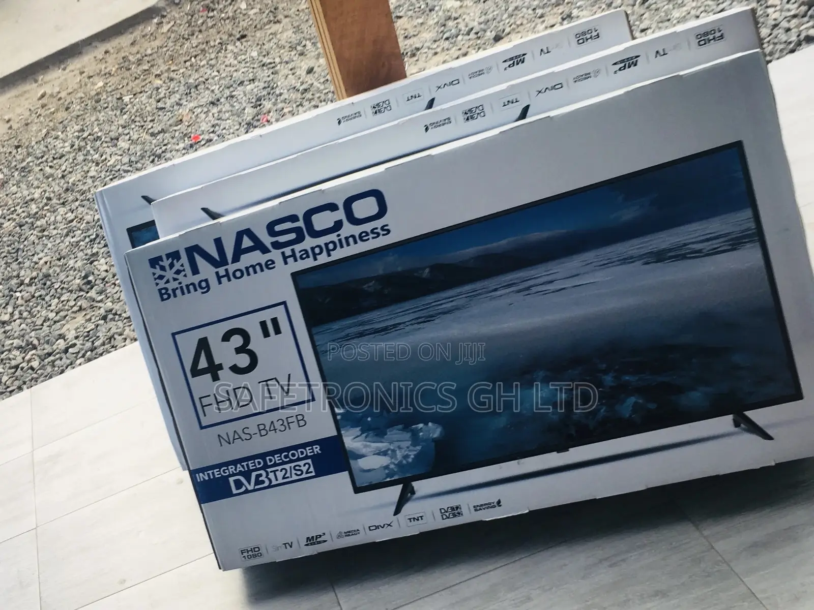 Satelliet Black Nasco 43 Inches Glossy Digital LED Tv 