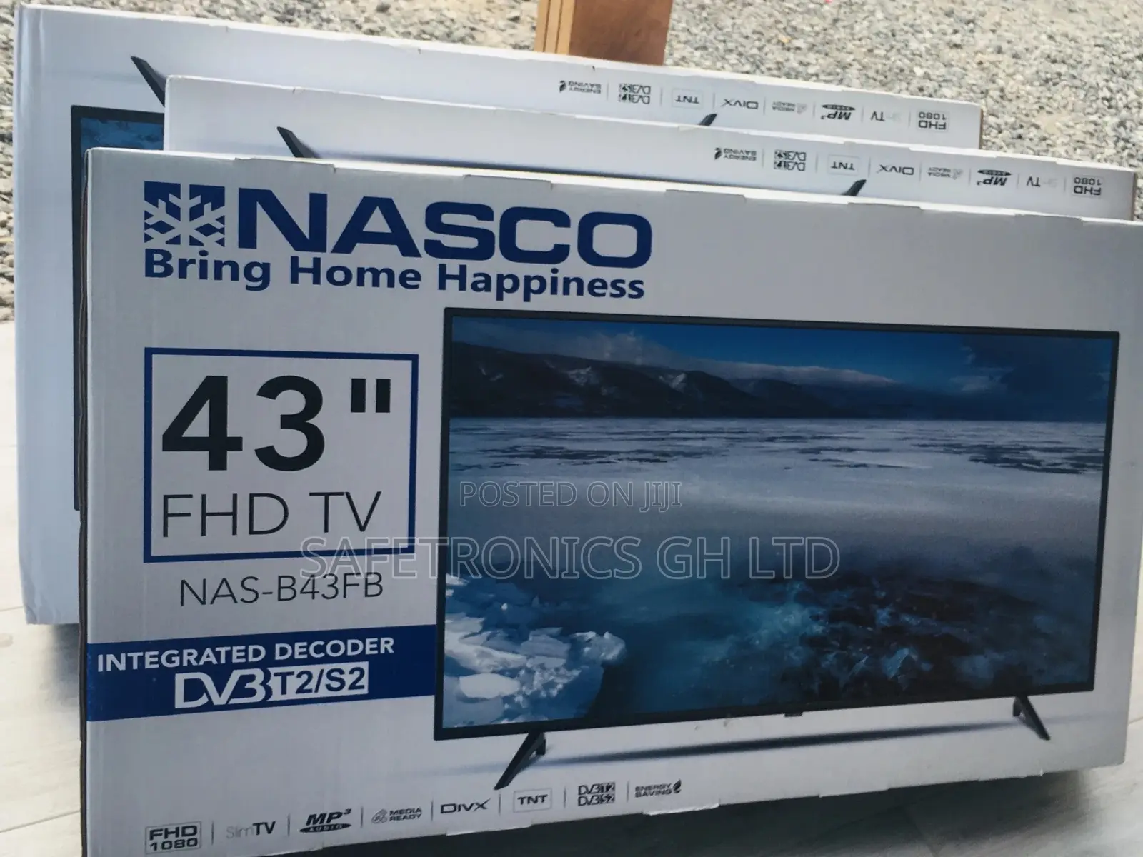 Satelliet Black Nasco 43 Inches Glossy Digital LED Tv 