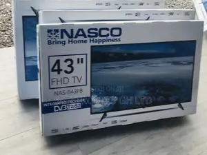  LED Digital Satelliet 43 Inches Glossy LED Black Nasco Tv