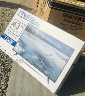 43 Inches FHD Digital Glossy Black LED Nasco Satelliet Tv 