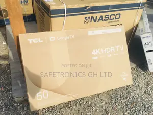 Black TCL P635 Glossy LED 50 Inches Smart UHD Tv
