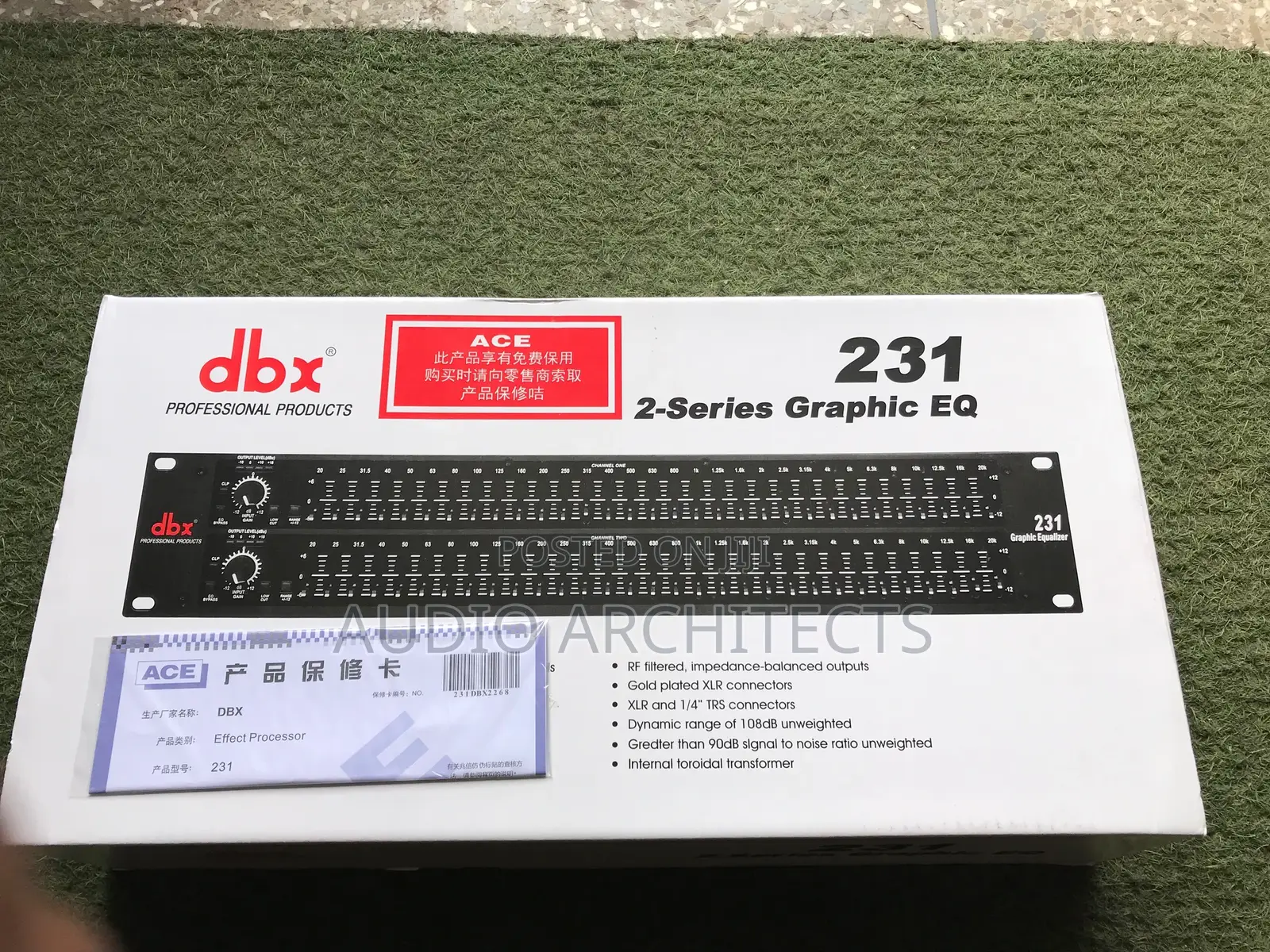 Dbx Double Equalizer 231 2-series Equalizer