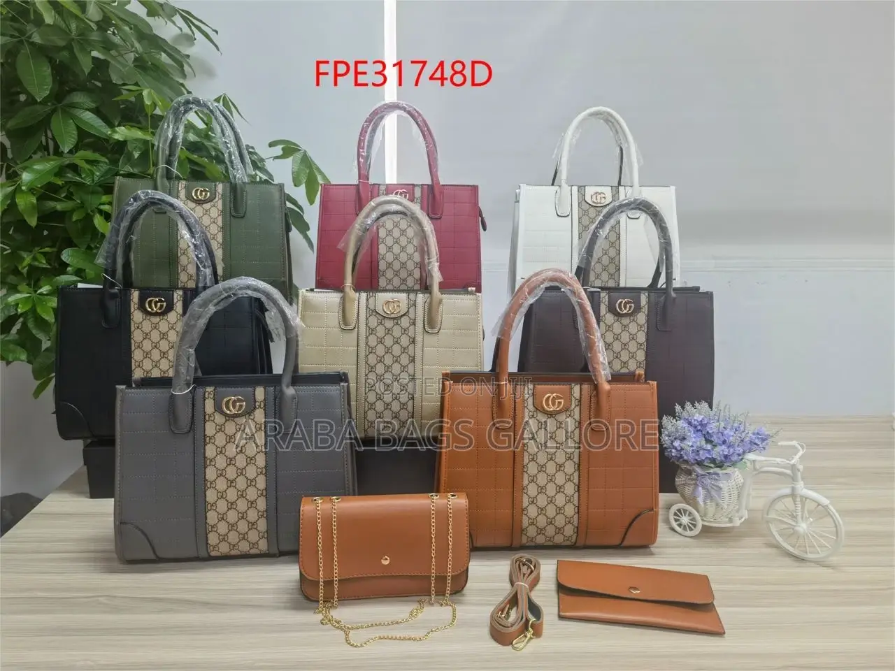 3sets Quality Designer Gucci Hand Bags