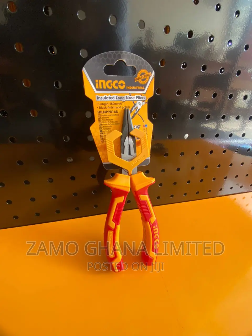 Insulated Long Nose Pliers 160mm # Hilnp28168