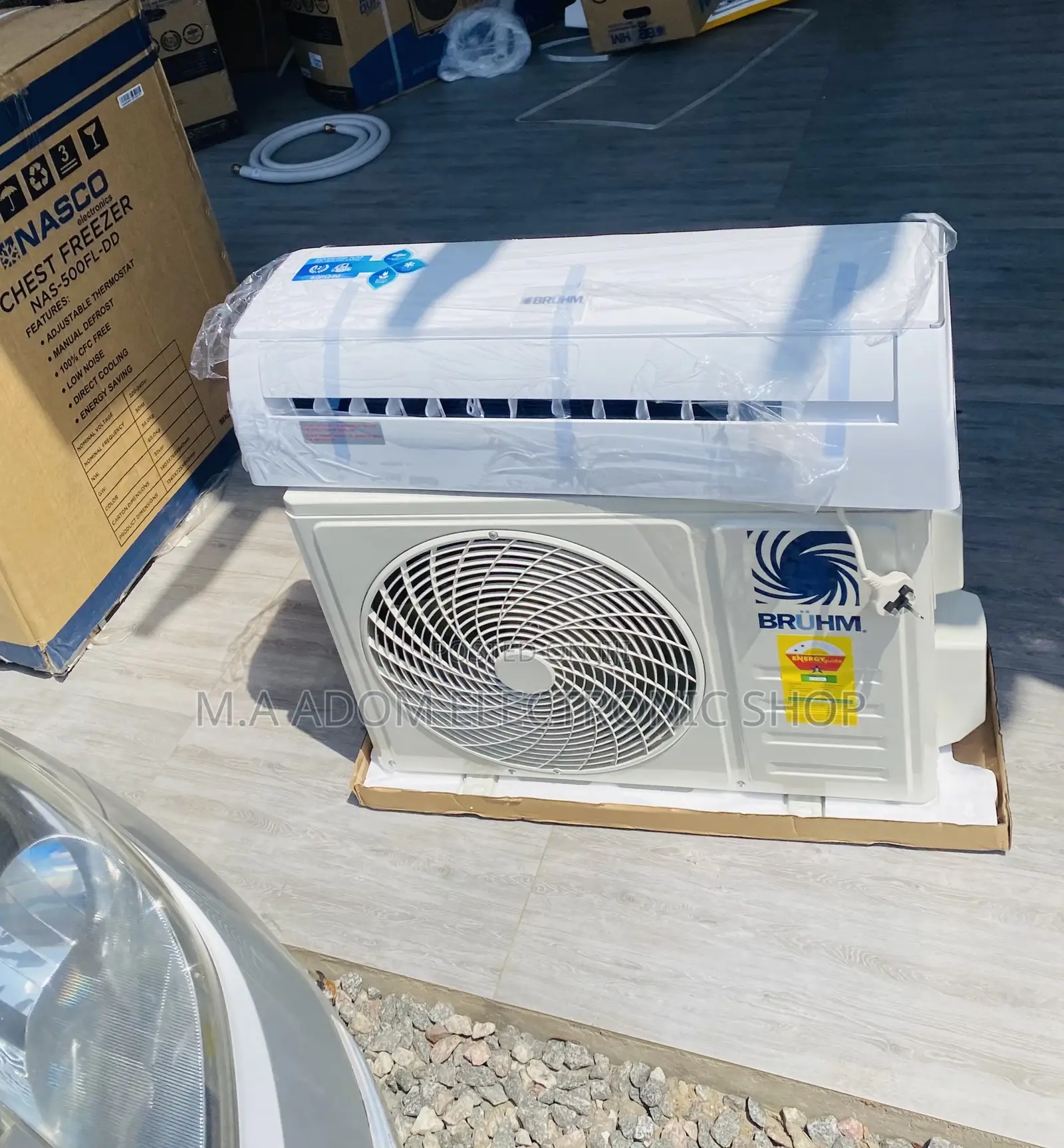 Energy Saving Bruhm 1.5hp Split Type Air Conditioner(White).