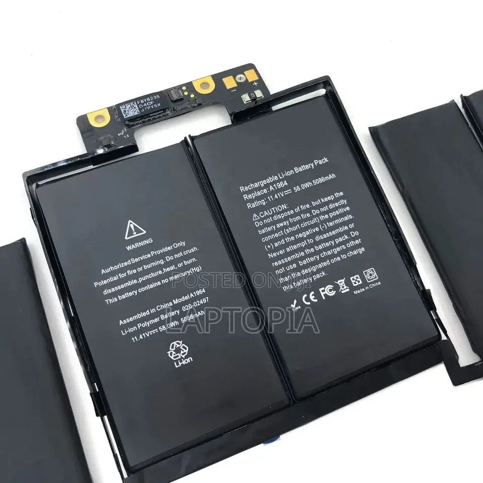 Macbook Pro 13-Inch 2018 - 2019,
A1989/2159 Battery (A1964)