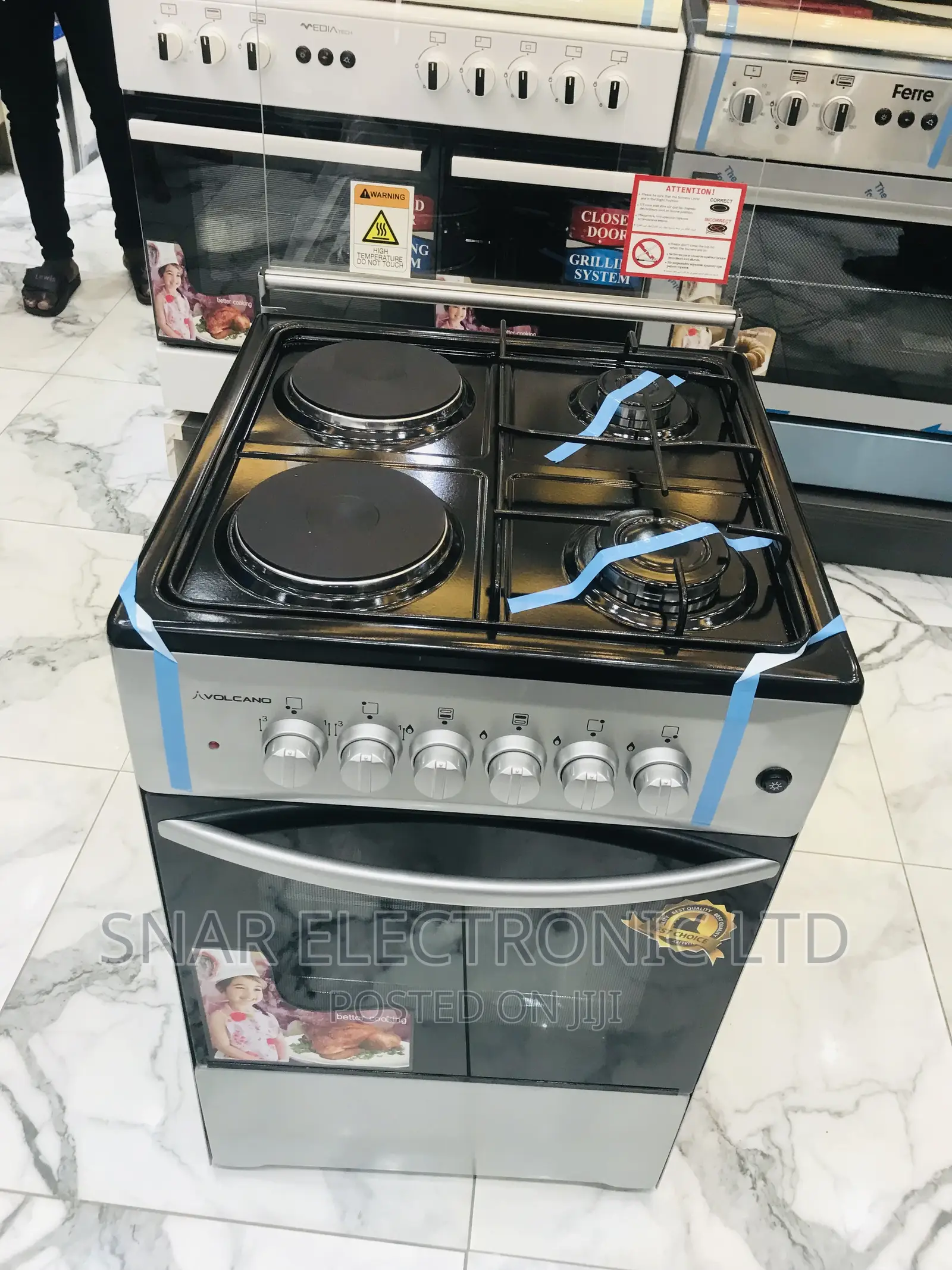Strong Volcano 2 Electric 2 Gas Burner