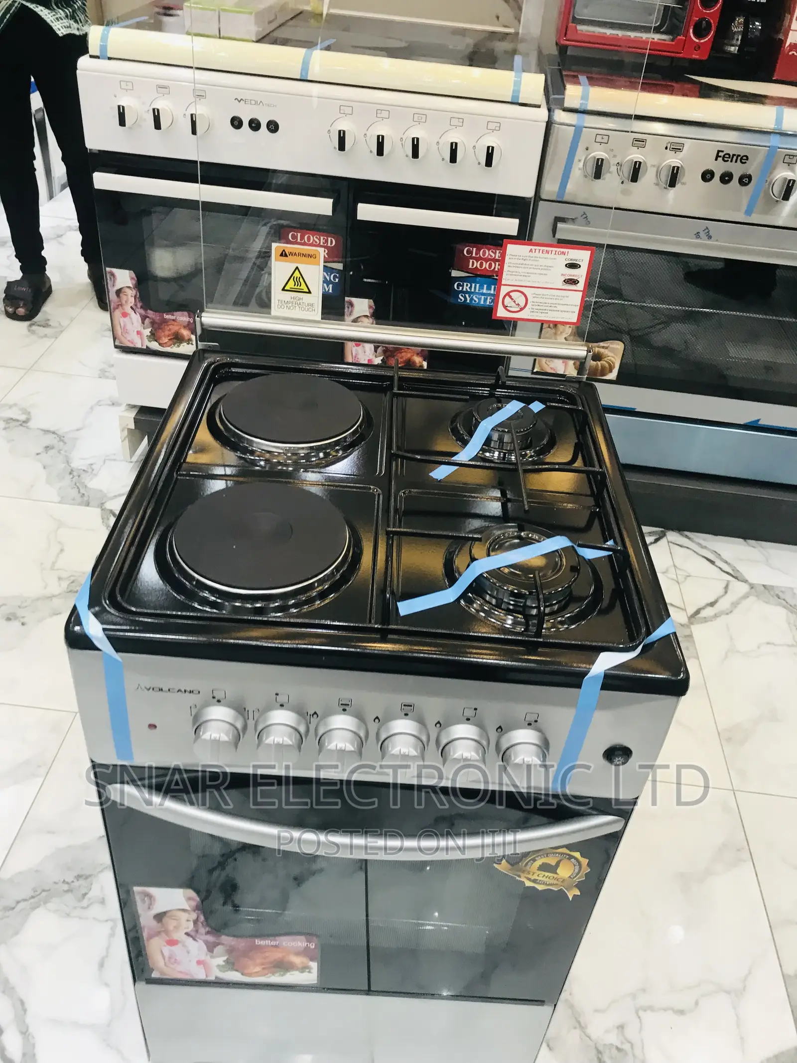 Strong Volcano 2 Electric 2 Gas Burner