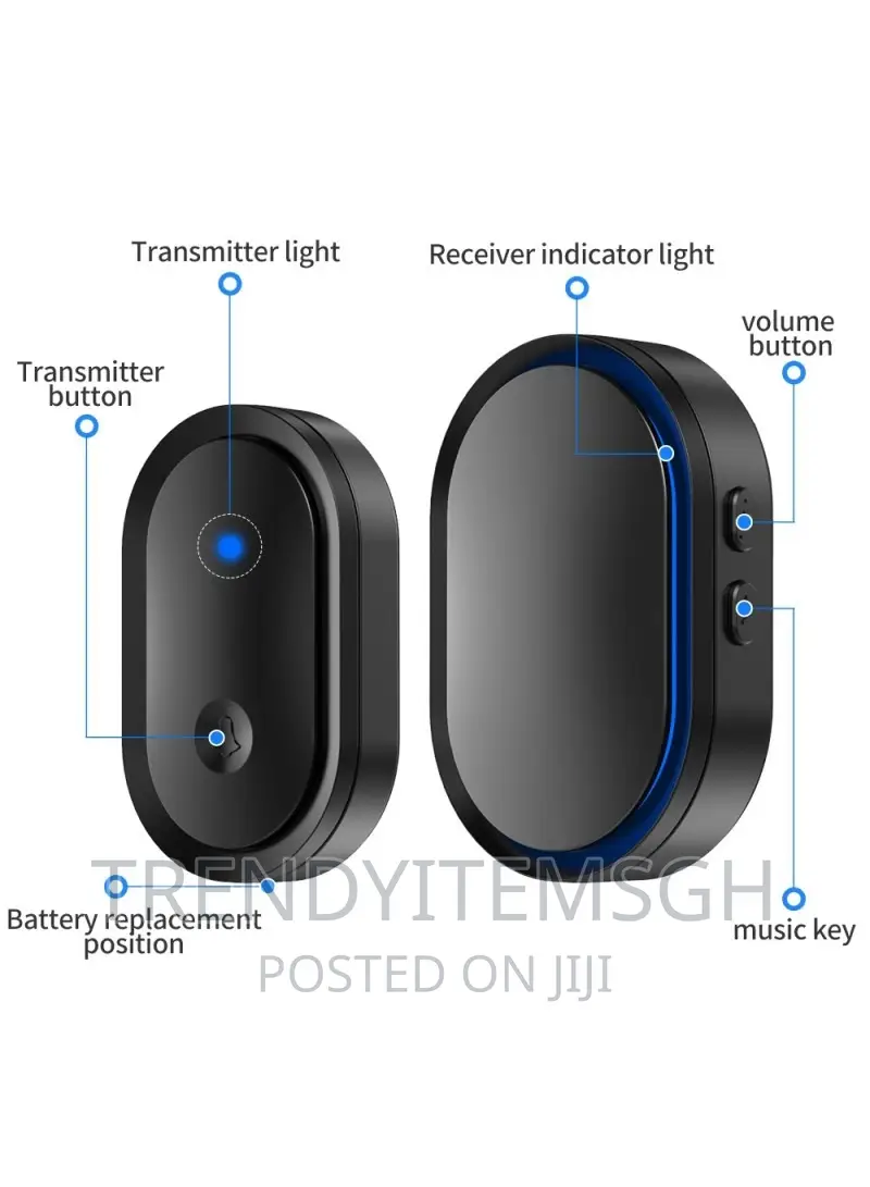 300m Wireless Waterproof Remote Doorbell