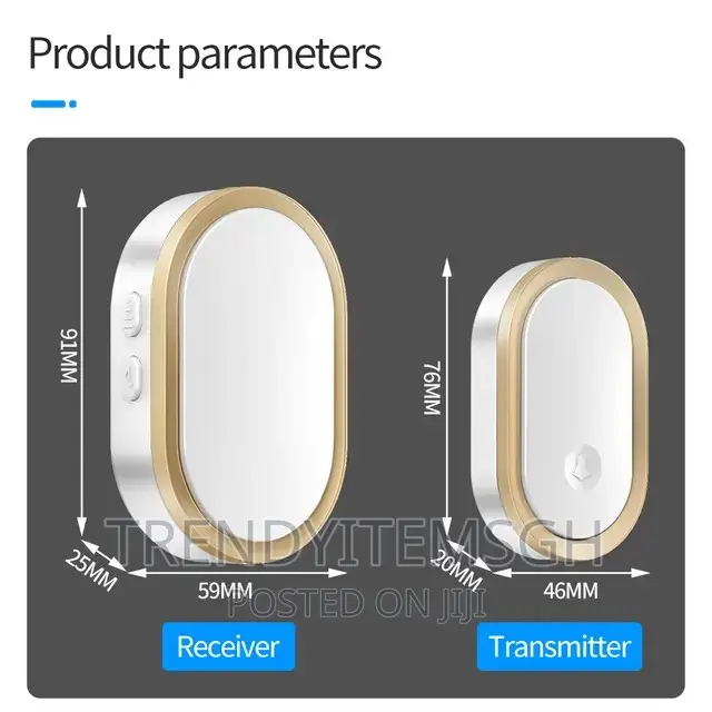 300m Wireless Waterproof Remote Doorbell