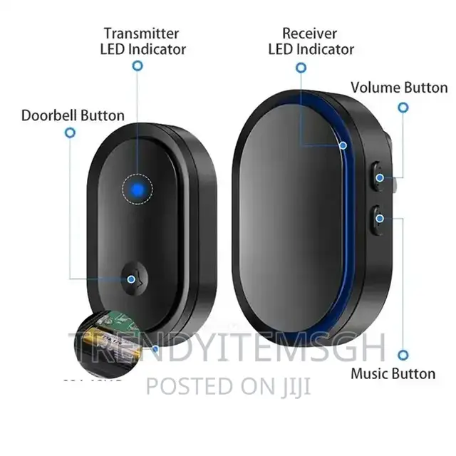 300m Wireless Waterproof Remote Doorbell