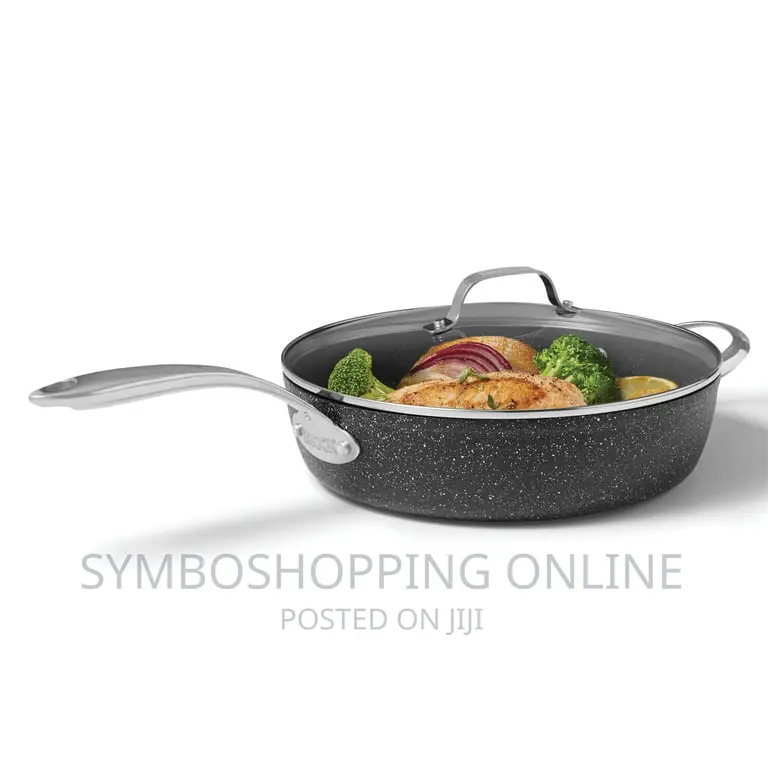 The ROCK by Starfrit 12" Deep Fry Pan With Lid
