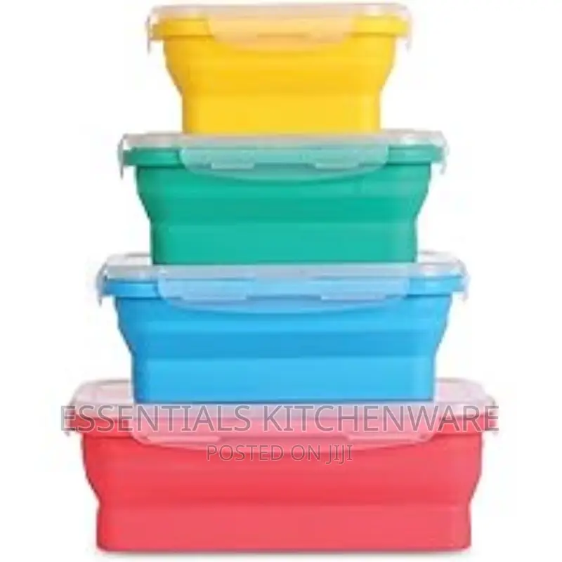 Collapsible Silicone Food Storage Containers