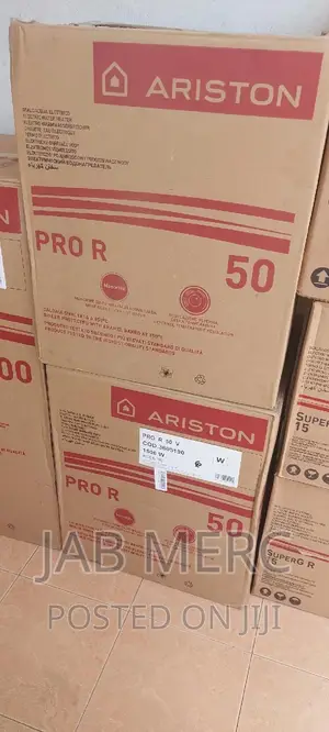 Instant Water Heater 50 Liters Ariston Pro R White Boiler