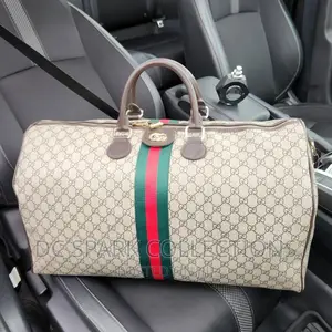 Photo - Classic Gucci Monogram Web Duffel Bag