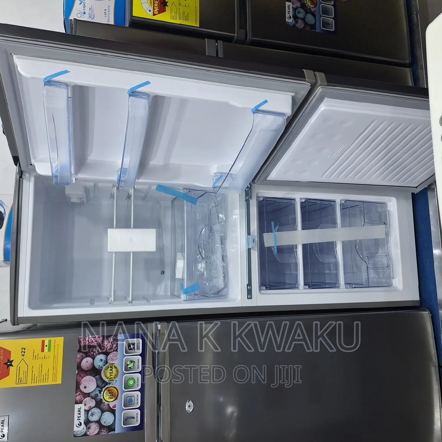 Down Freezer Pearl Pf200b Double Door Fridge