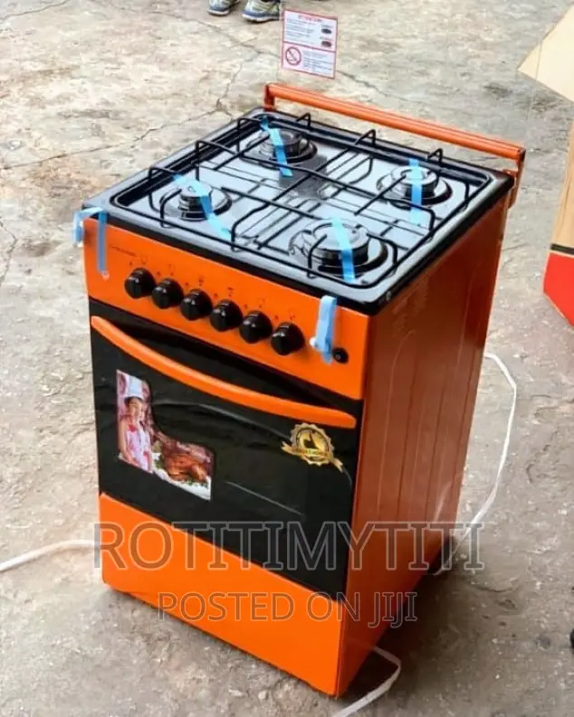 Volcano Orange 4 Burner Gas Cooker Gas Cooker 50x50cm in Accra