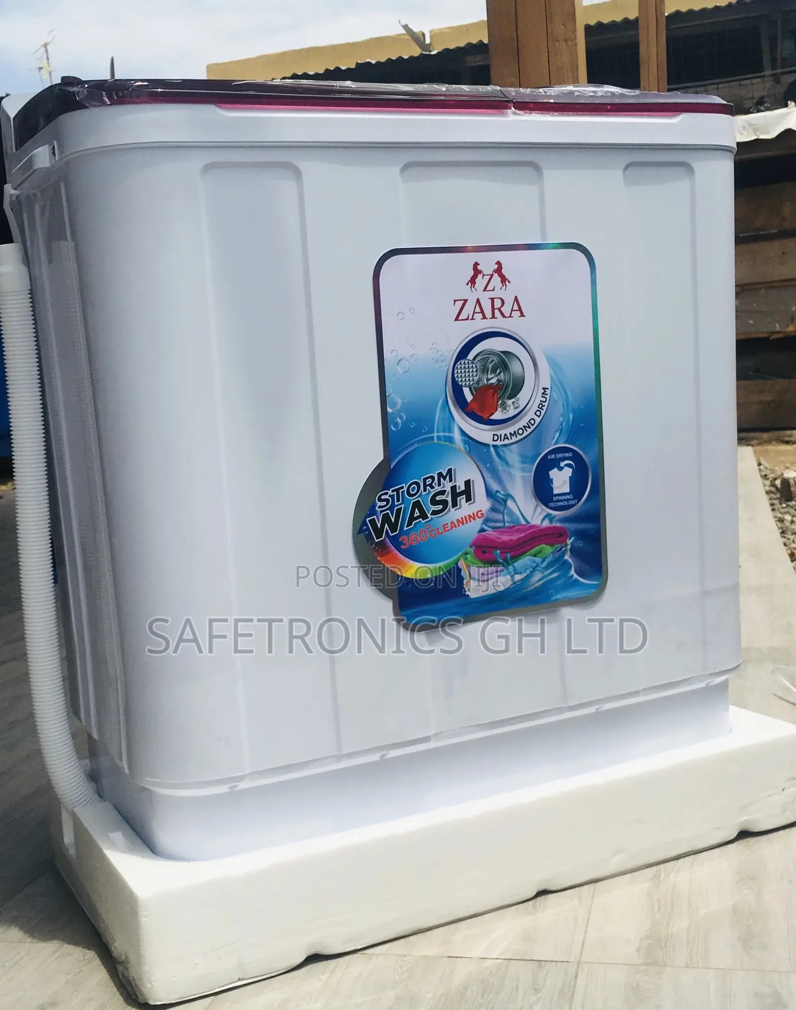 Zara Red/Topload 7kg Semiautomatic Washingmachine 