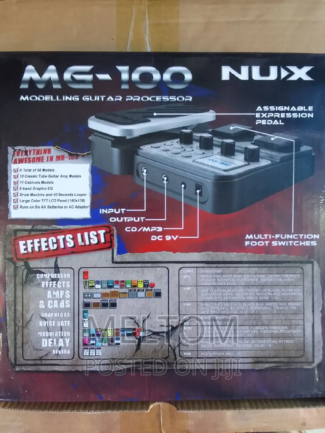 Nux Mg-100 Modelling Guitar Processor/Effect