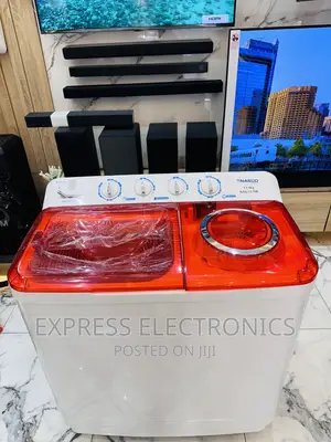 Red Transparent Plastic Lid Washing Machine 11kg Nasco