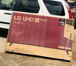 Smart UP77 Glossy LED UHD 75 Inches LG Black Tv 