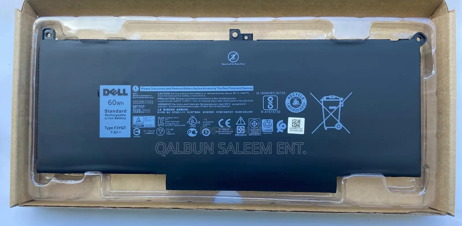 Dell F3ygt Laptop Battery For Latitude 7280 7380 7480 7490