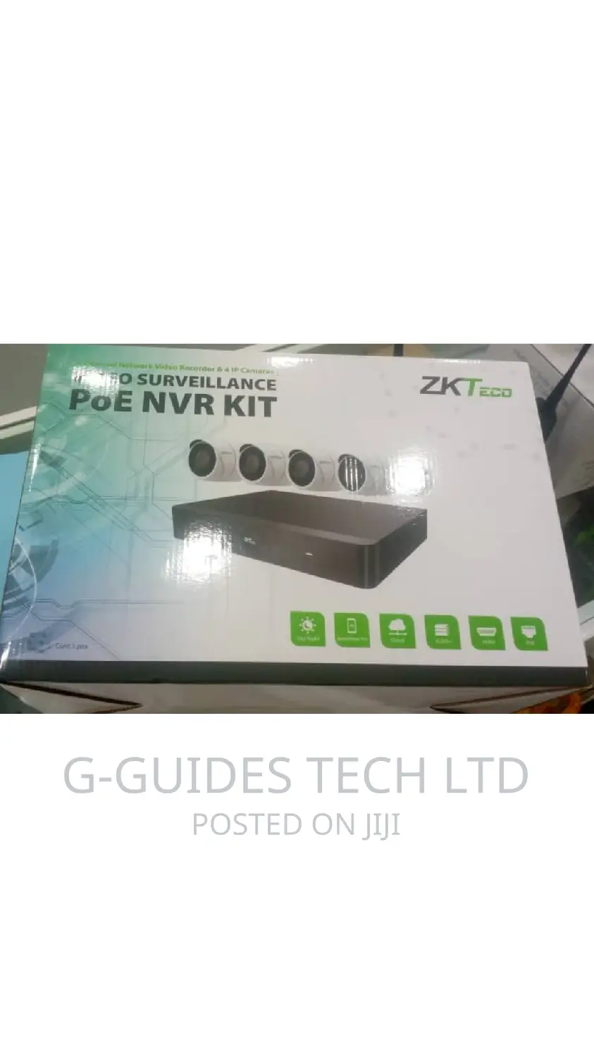 Zkteco 4channel Poe NVR KIT 5mp
