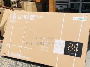UQ90 Smart Lg UHD 86 Inches Glossy LED Black Tv 