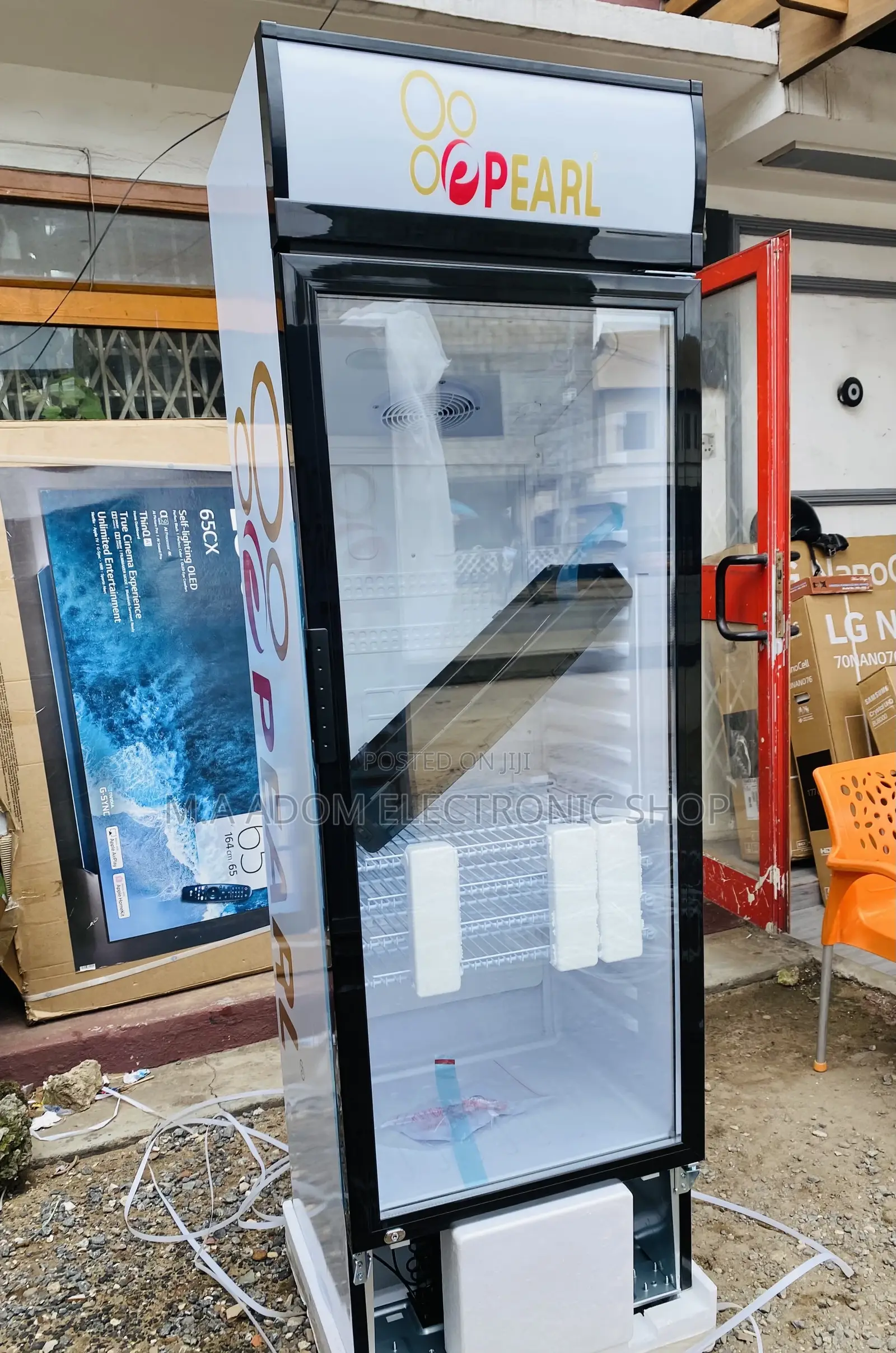 Super Chilling Pearl PVC 424-2b Single Door Display Fridge 