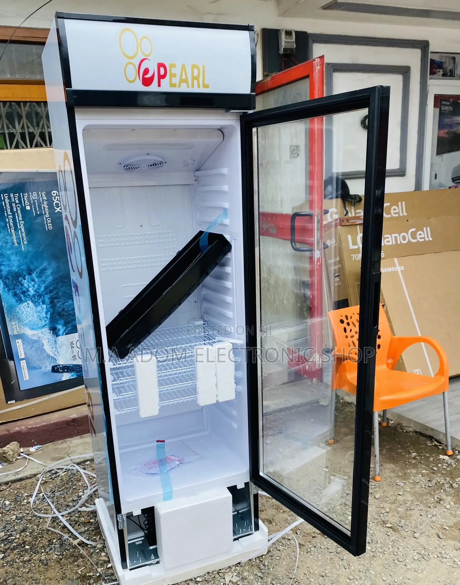 Extremely Cooling Pearl 1 Door Display Fridge(PVC 424-2b) 