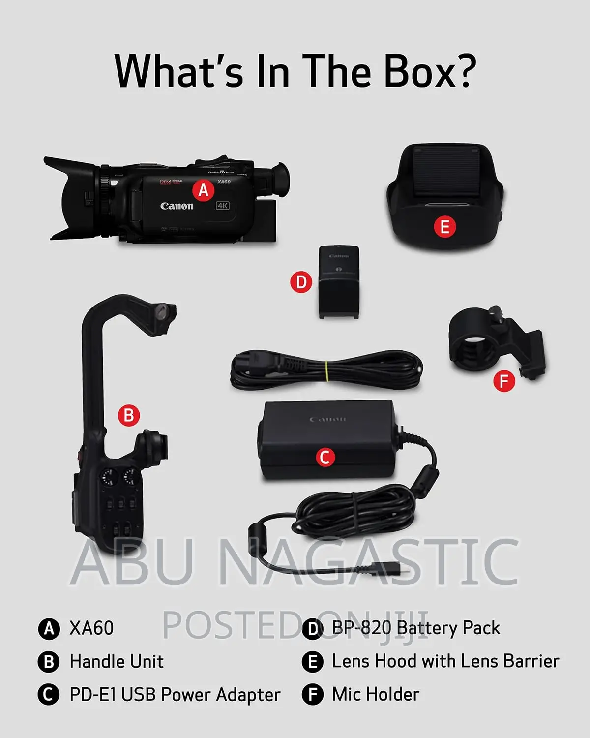 Canon XA60 HD Video Camcorder Camera