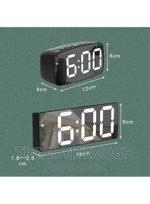 Large Led Display Digital Alarm Clock With Repeating Snooze