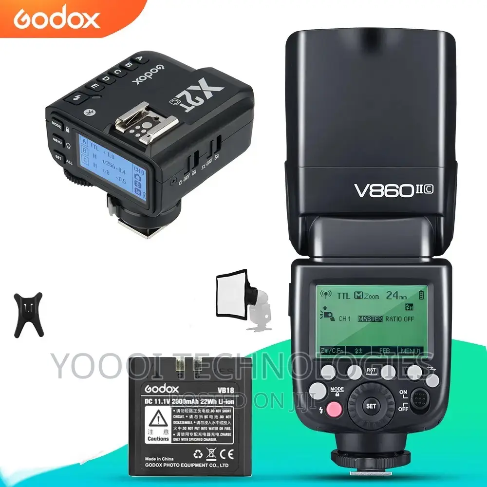 Godox V860ii-C With X2t-C/Trigger Diffuser for Canon