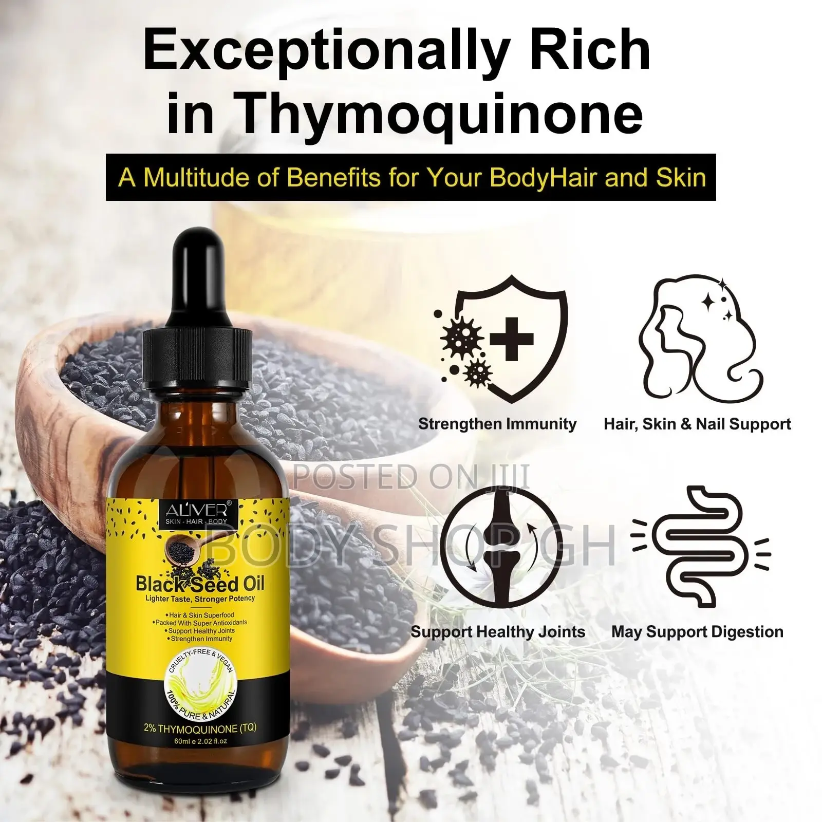 Black Seed Oil - 100% Cold Pressed Premium Black Seed Oil