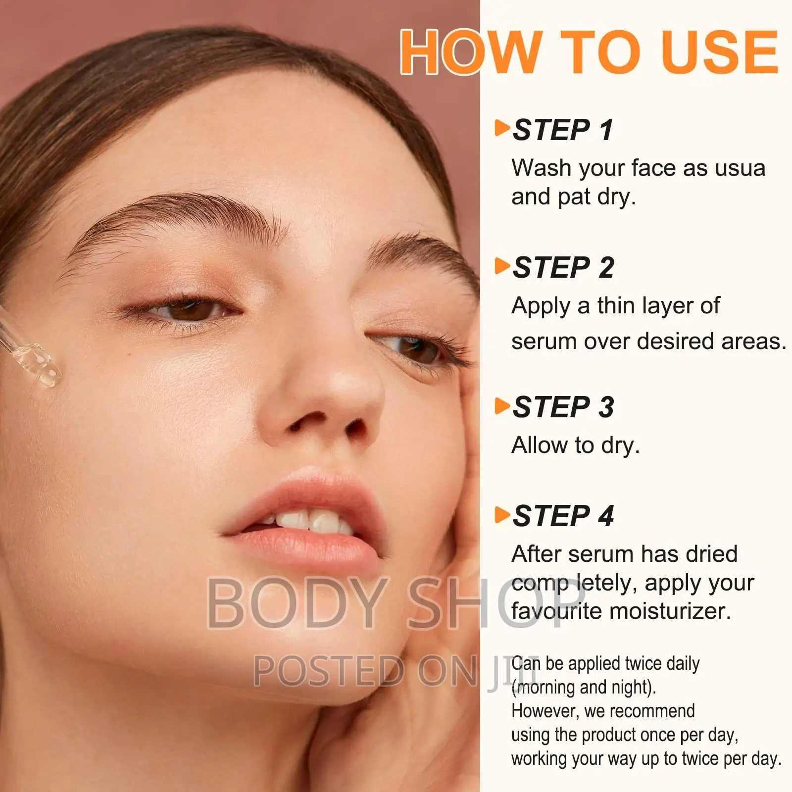 Premium Vitamin C Serum With Hyaluronic Acid [Anti-Wrinkle]