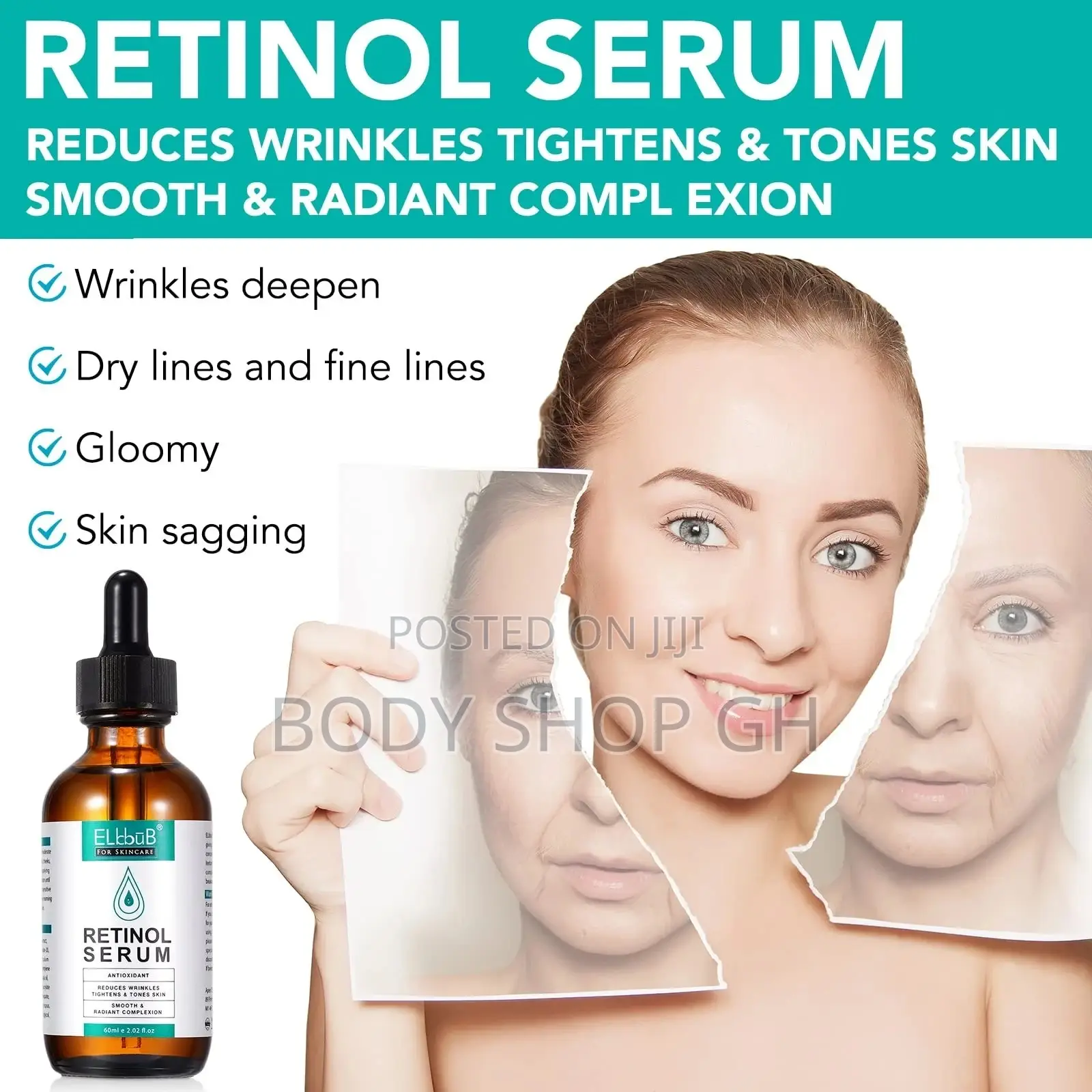 Anti Aging Retinol Serum for Repair, Fine Line and Wrinkles