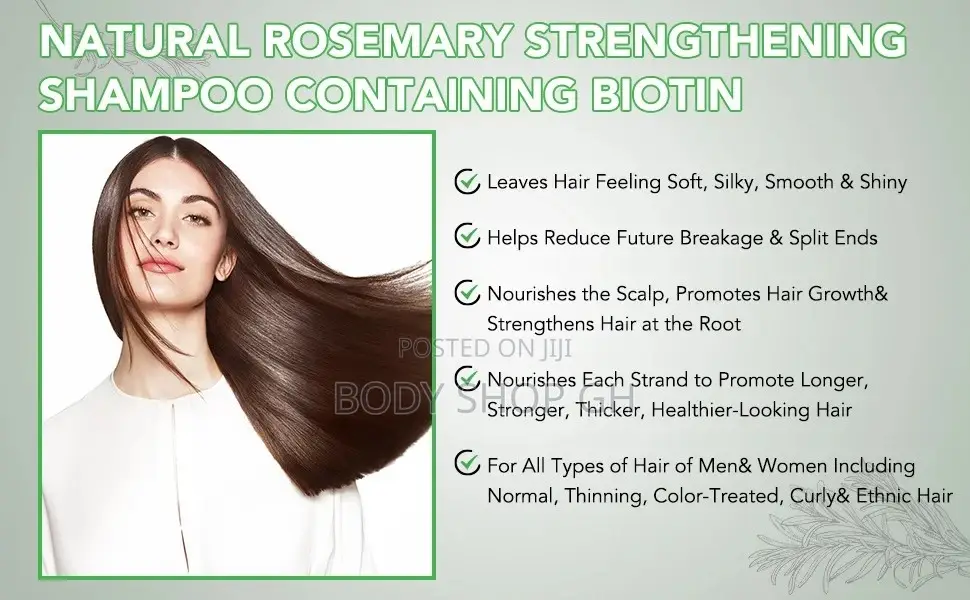 Rosemary Strengthening Shampoo With Biotin for Hair Growth