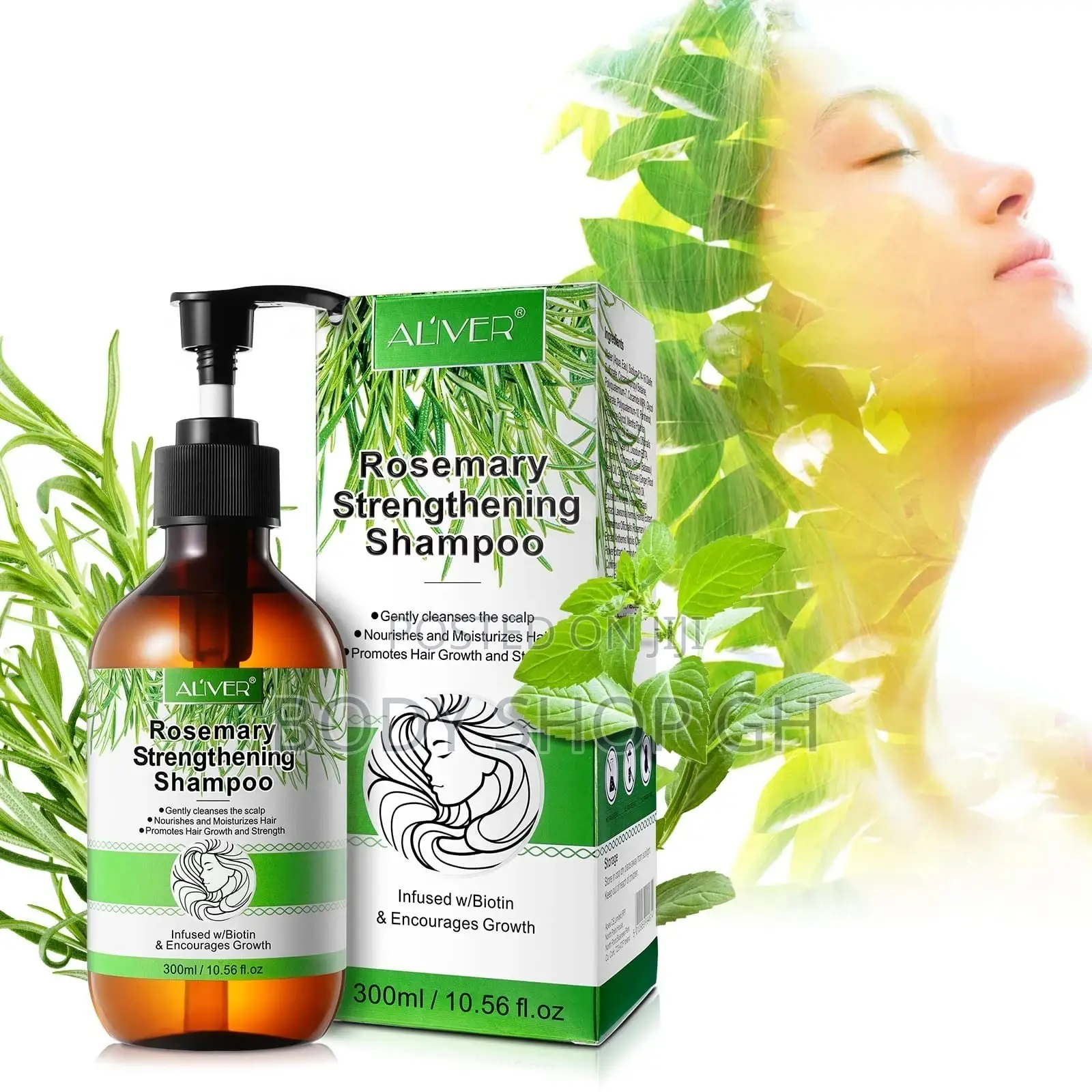 Rosemary Strengthening Shampoo With Biotin for Hair Growth