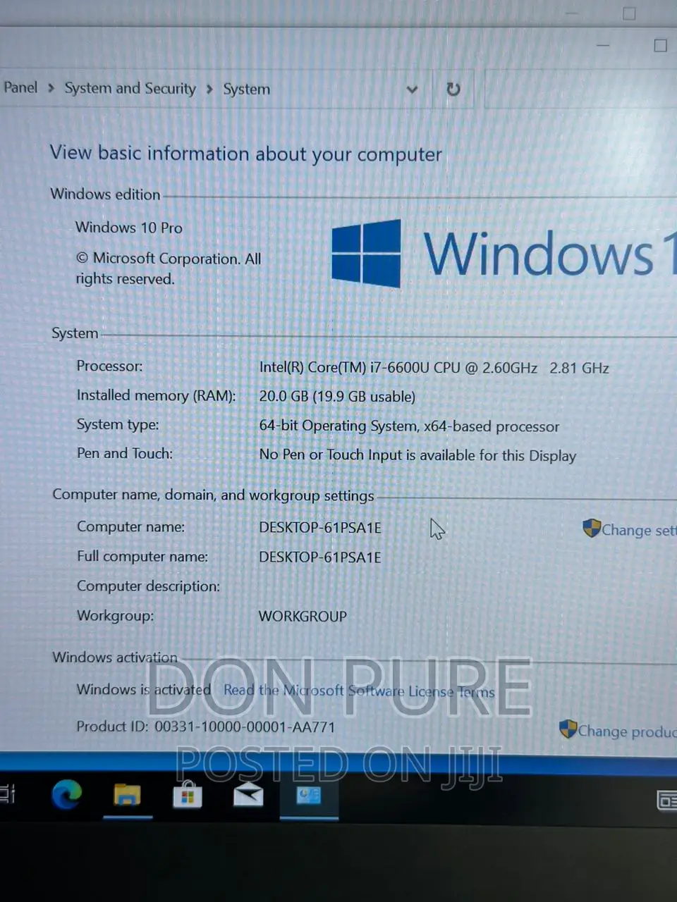 Laptop HP EliteBook 840 G3 12GB Intel Core I5 SSD 256GB