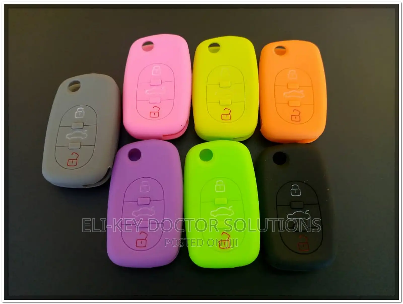 Colorful Silicon Case for VW Audi Skoda SEAT Remote Flip Key