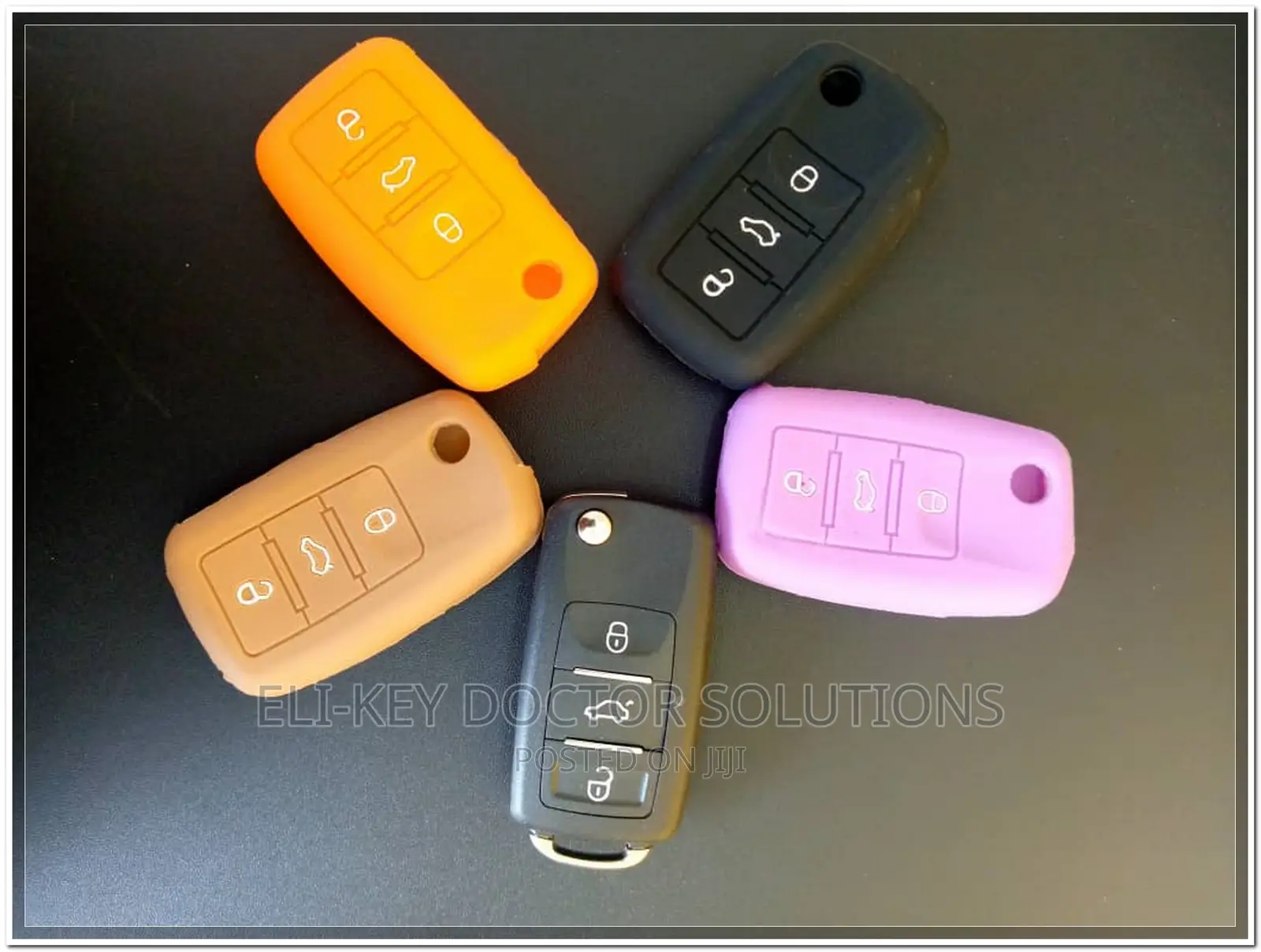 Colorful Silicon Case for VW Audi Skoda SEAT Remote Flip Key