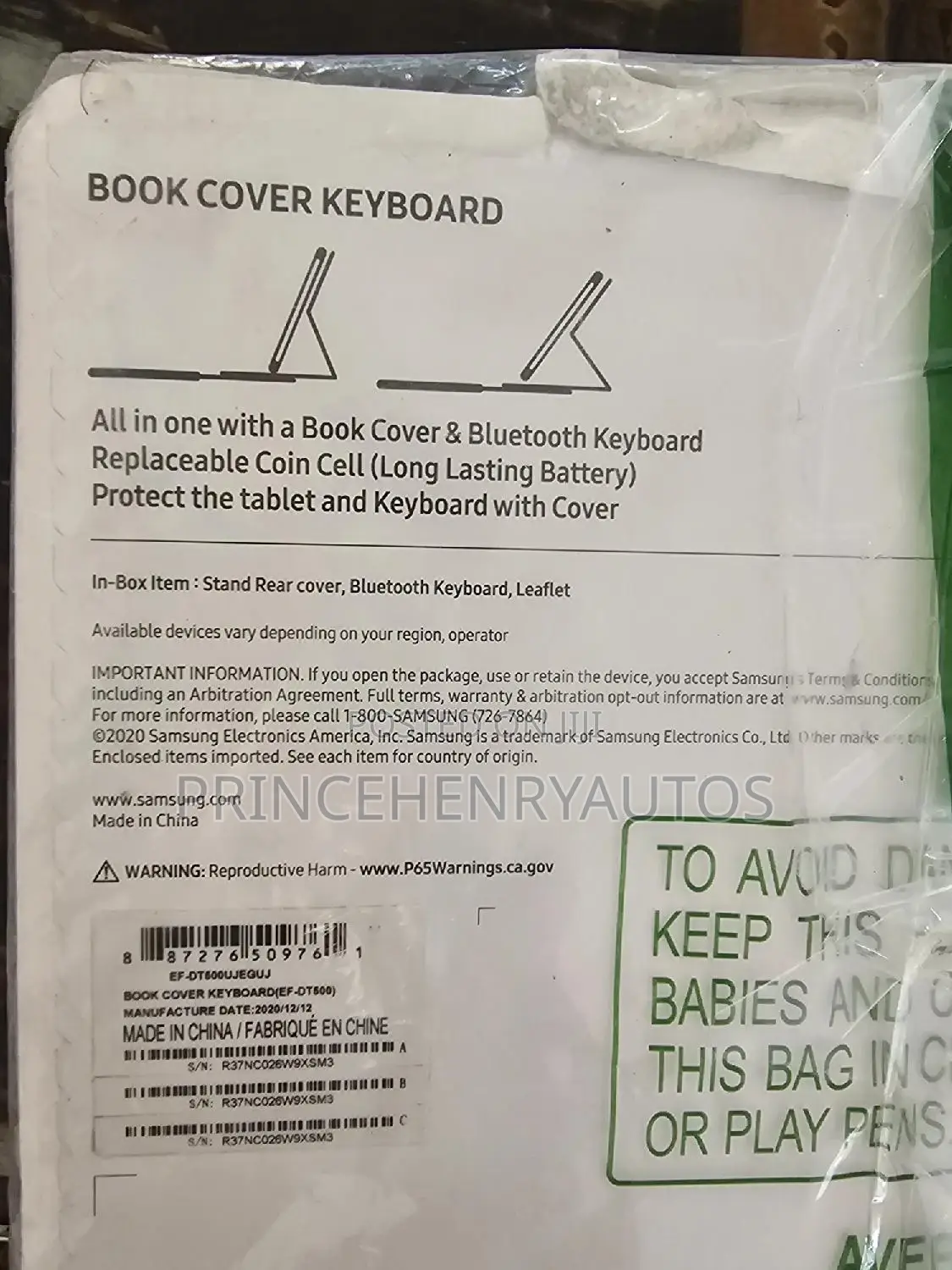 Samsung Bluetooth Galaxy Tab A7 Keyboard Cover -(EF-DT500U